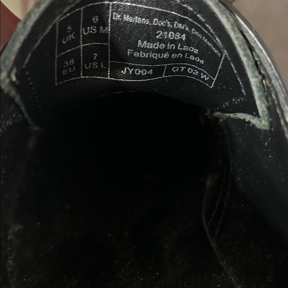Dr. Martens Black Leather Oxfords - Picture 3 of 3